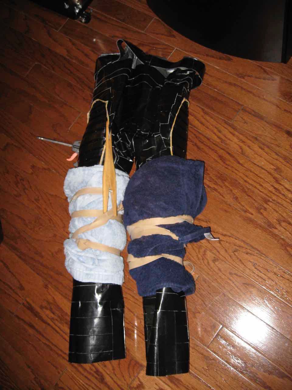 adding foam ripple panels to the legs