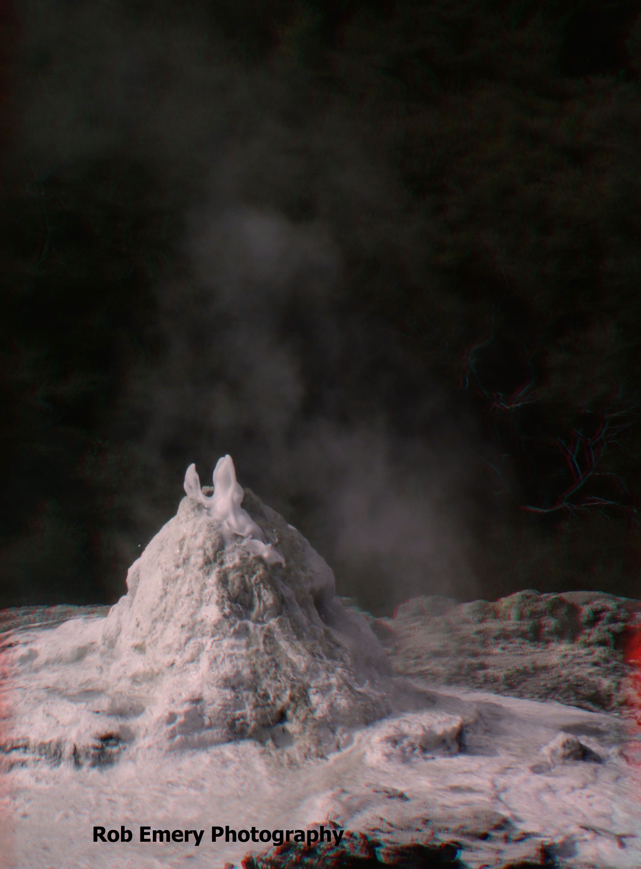 Lady Knox Geyser at start of eruption