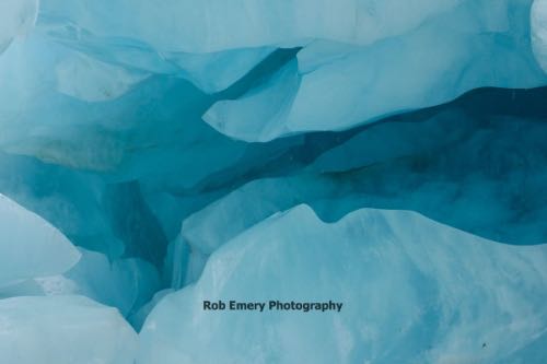 blue ice cave